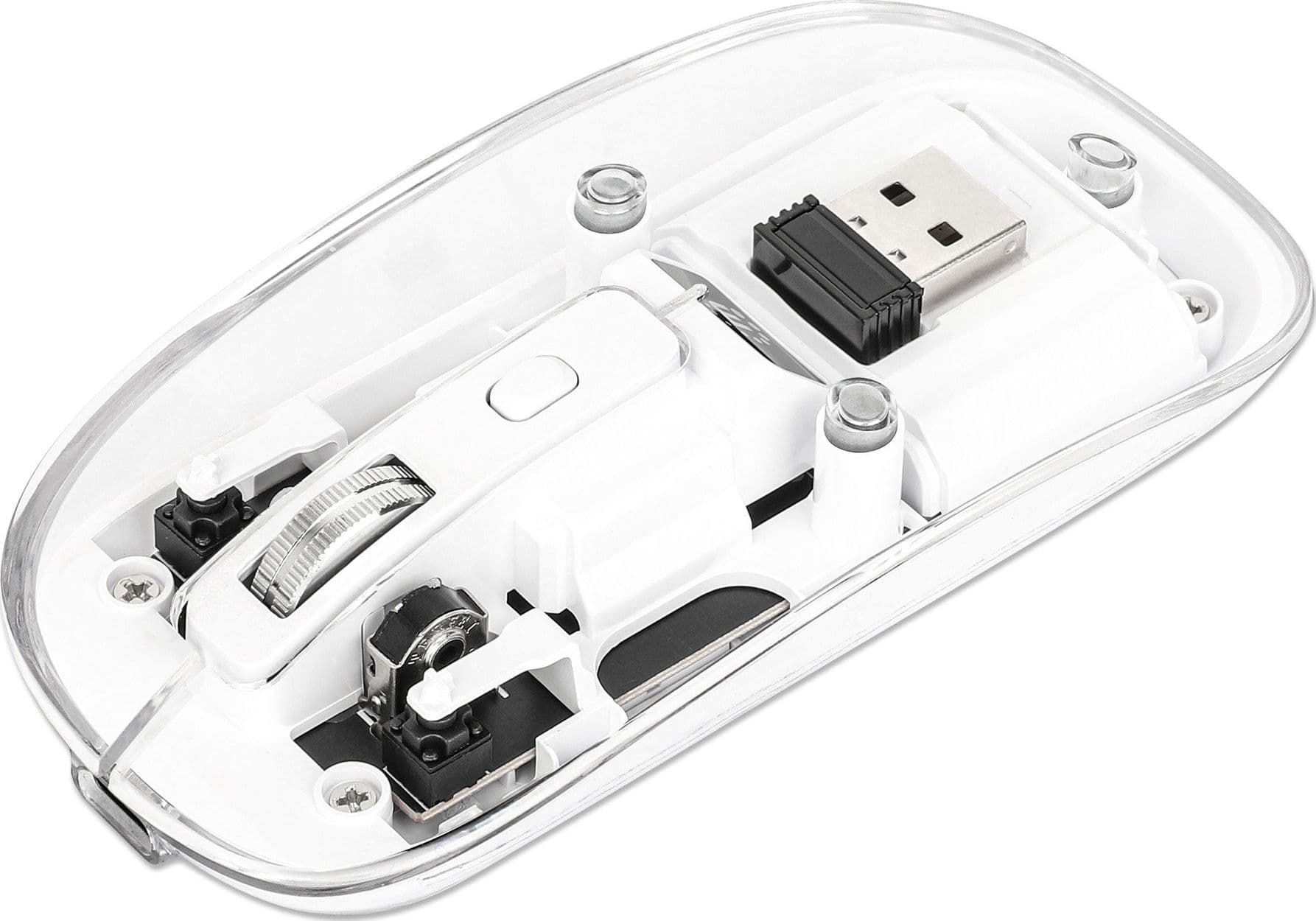 Mouse Ottico Wireless 800-1600 dpi con Micro Ricevitore USB Bianco Trasparente in  Scontolo.net - Potenza, commercioVirtuoso.it