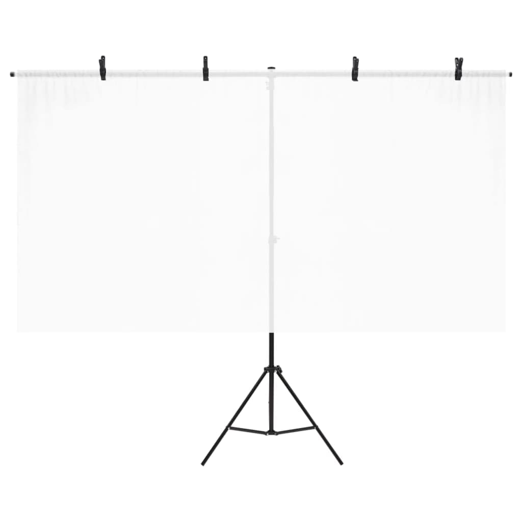 Supporto per Sfondo a T Nero 201x60x(70-200) cm in Supporti per sfondi Esplodia - Napoli, commercioVirtuoso.it