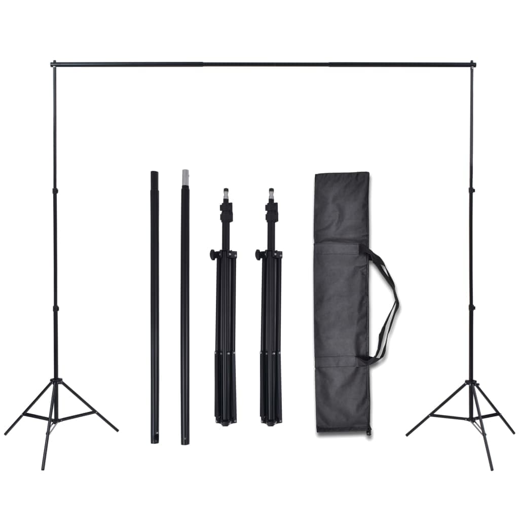 Kit Studio Foto con 3 Fondali in Cotone Telaio Regolabile 3x6 m in Sfondi Esplodia - Napoli, commercioVirtuoso.it