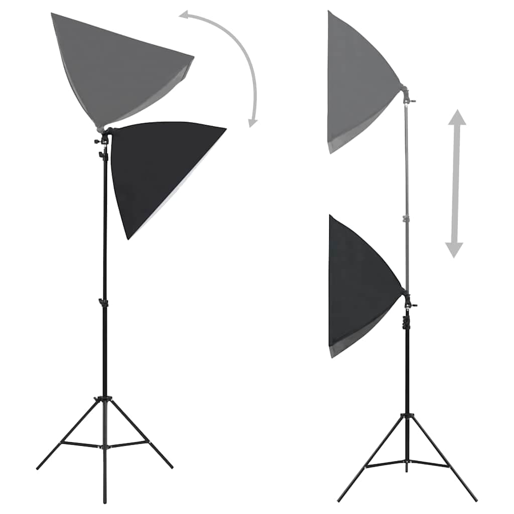 Kit Studio Fotografico con Luci Ombrelli Argento Bianco Fondale Nero e Riflettore in Luci per set fotografico Esplodia - Napoli, commercioVirtuoso.it