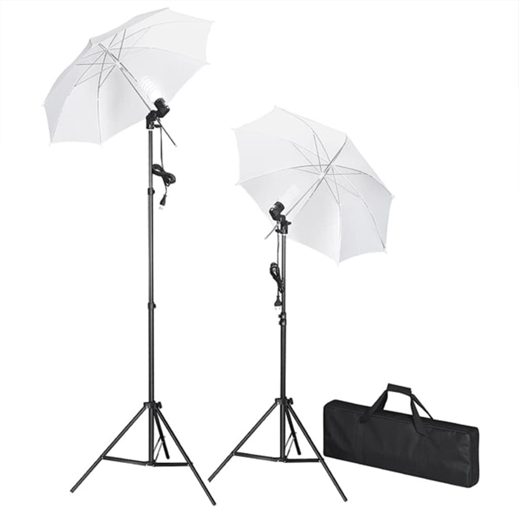 Set Completo Luci Ombrelli con Fondale Nero e Riflettore per Foto Studio in Sfondi Esplodia - Napoli, commercioVirtuoso.it
