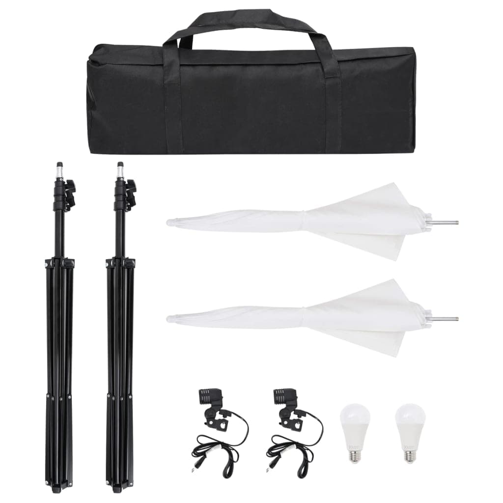 Kit Completo Studio Fotografico con Ombrelli Luci Fondale Nero e Riflettore in Luci per set fotografico Esplodia - Napoli, commercioVirtuoso.it
