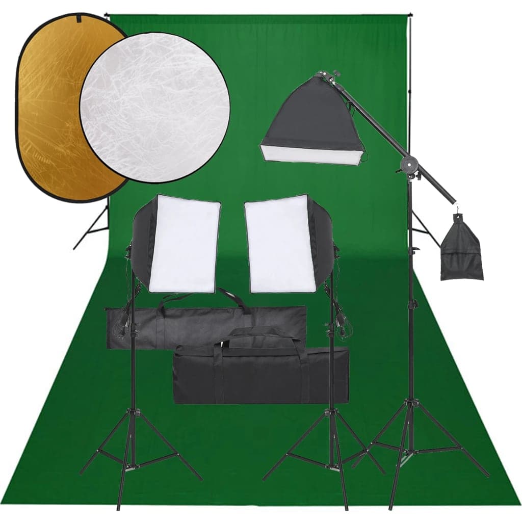 Kit Completo per Studio Fotografico con Softbox Fondale Verde e Riflettore in Luci per set fotografico Esplodia - Napoli, commercioVirtuoso.it