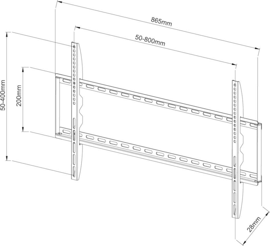 Staffa a Muro Fissa Slim TV LED LCD 42-80'' in Supporti da parete e da soffitto Scontolo.net - Potenza, commercioVirtuoso.it