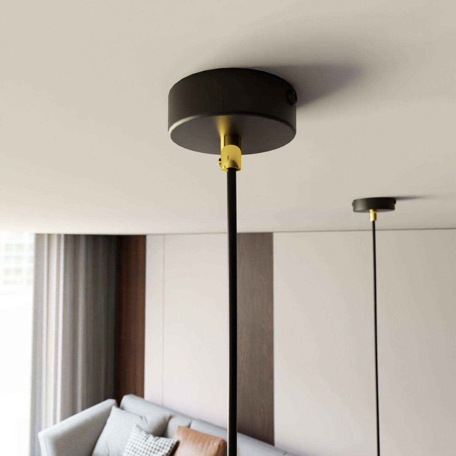 Sospensione Minimal Elit 1 Luce In Acciaio Nero in Lampade a sospensione LuceArt - Montecorvino Pugliano, commercioVirtuoso.it