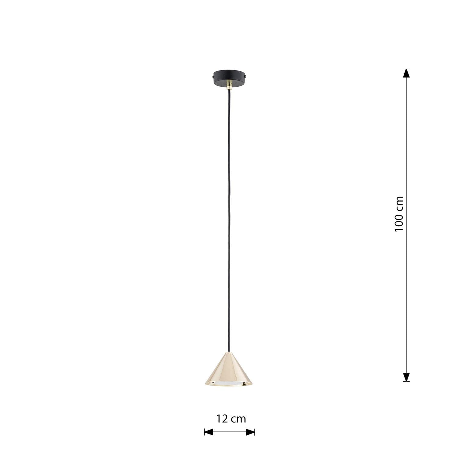 Sospensione Minimal Elit 1 Luce In Acciaio Nero in Lampade a sospensione LuceArt - Montecorvino Pugliano, commercioVirtuoso.it