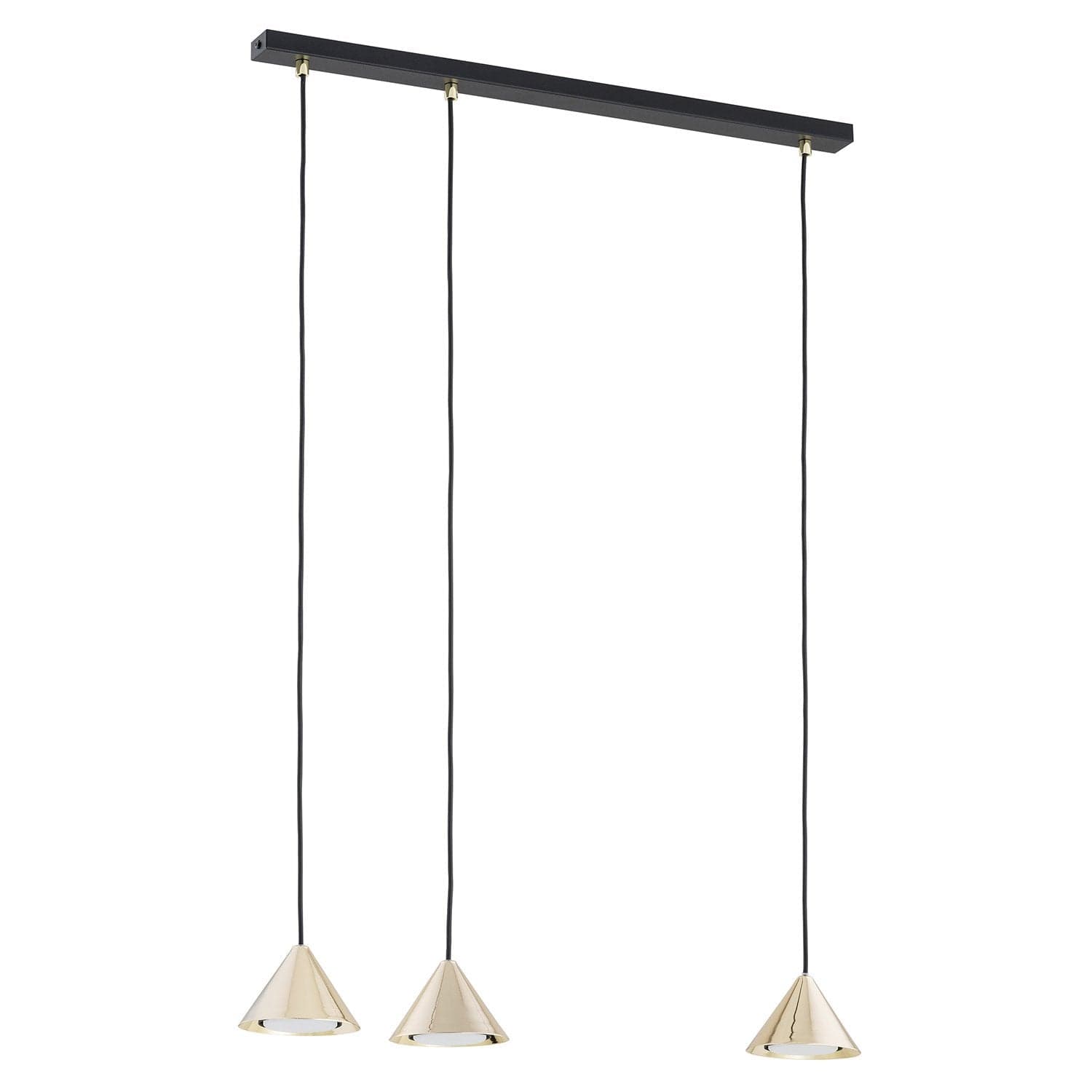 Sospensione Minimal Elit 3 Luci In Acciaio Nero in Lampade a sospensione LuceArt - Montecorvino Pugliano, commercioVirtuoso.it