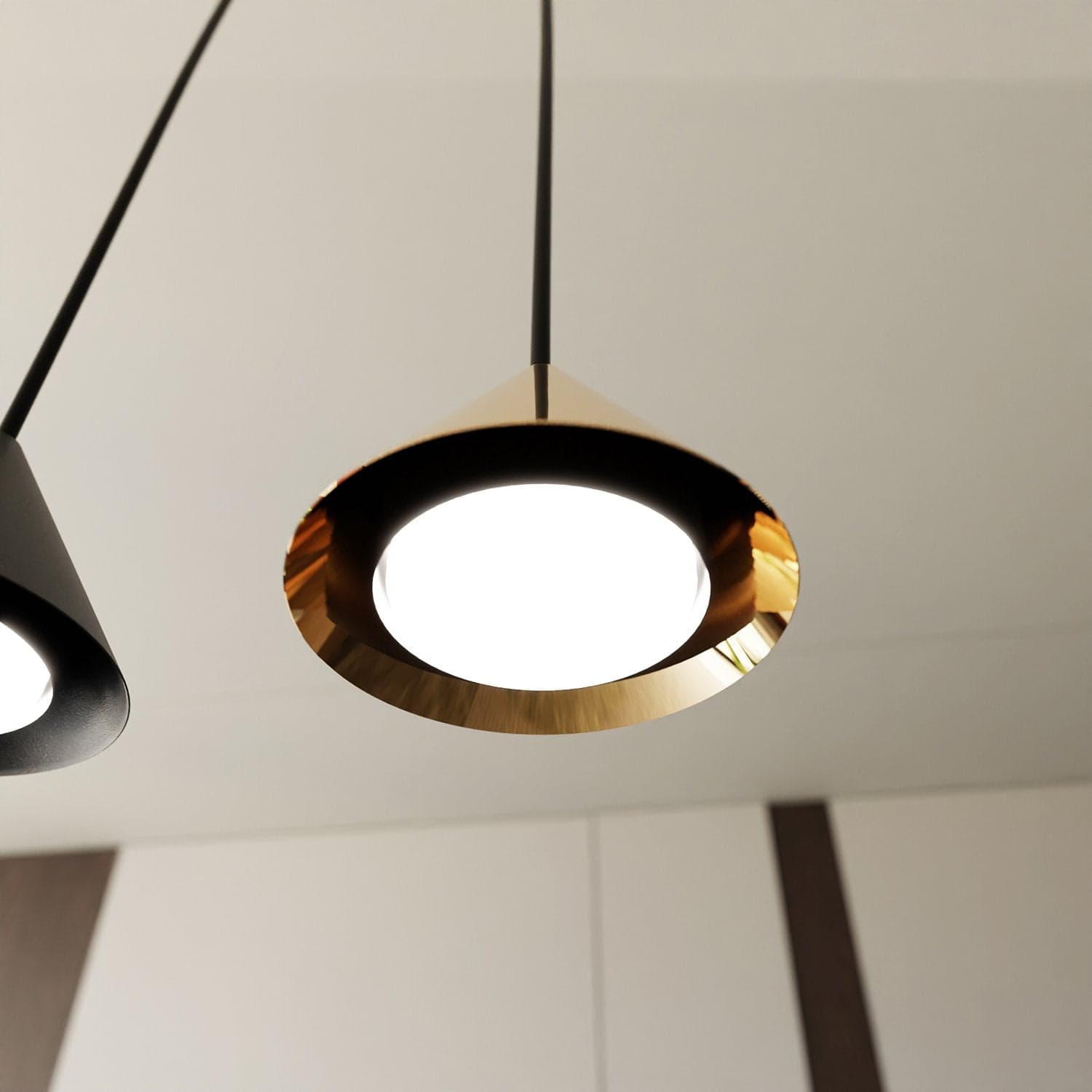 Sospensione Minimal Elit 4 Luci In Acciaio Nero in Lampade a sospensione LuceArt - Montecorvino Pugliano, commercioVirtuoso.it