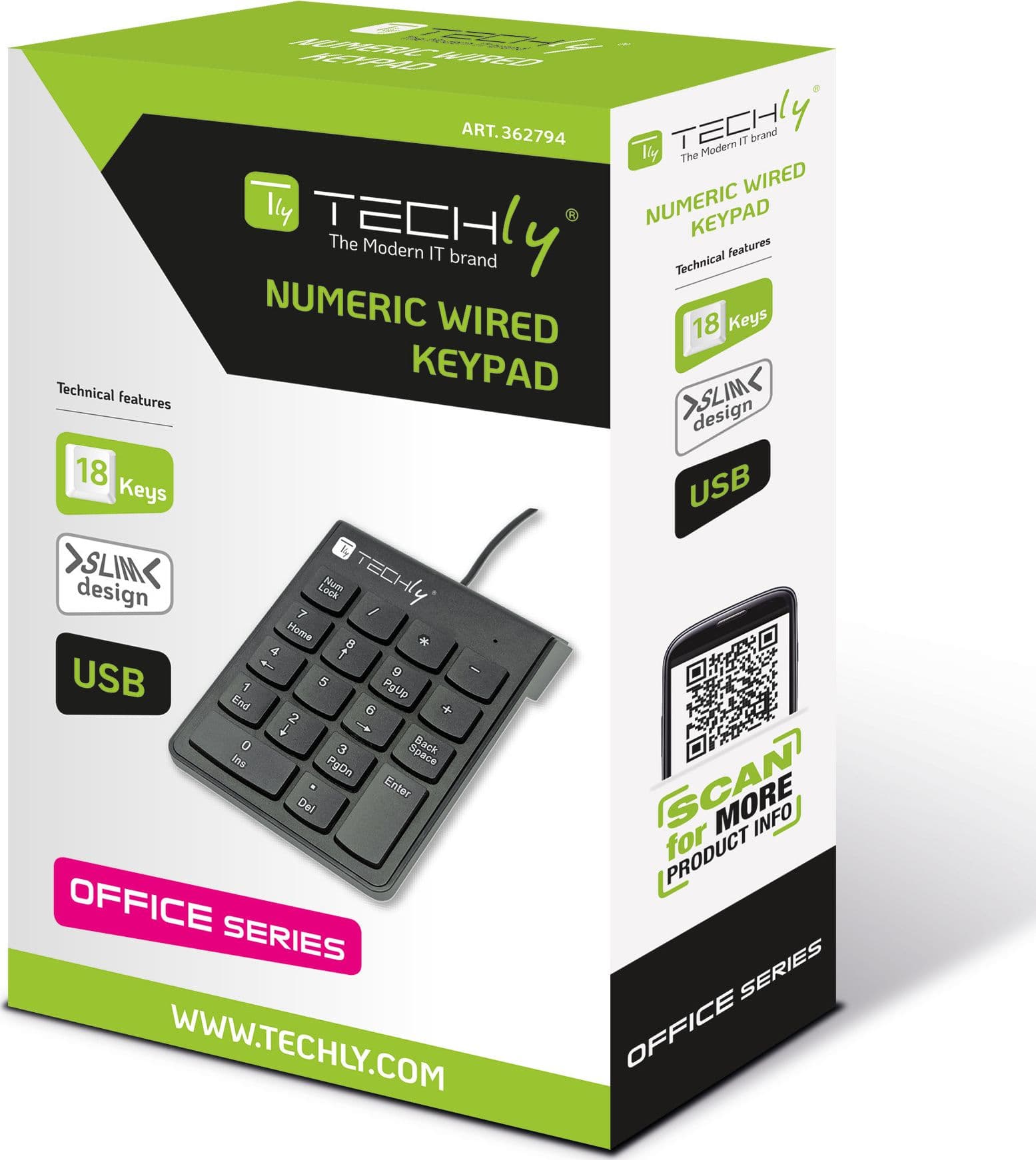 Mini Tastierino Numerico con Cavo USB e 18 Tasti in  Scontolo.net - Potenza, commercioVirtuoso.it