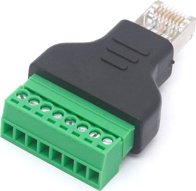 Adattatore Connettore RJ45 Maschio Terminal Block 8 pin in Cavi e adattatori Scontolo.net - Potenza, commercioVirtuoso.it