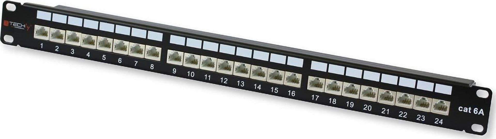 Pannello Patch STP 24 Posti RJ45 cat. 6A Techly in Pannelli patch Ethernet Scontolo.net - Potenza, commercioVirtuoso.it