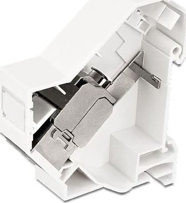 Adattatore su barra DIN per modulo RJ45 Keystone Schermato in Adattatori Scontolo.net - Potenza, commercioVirtuoso.it