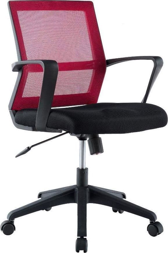 Sedia per Ufficio con Schienale Medio Nero/Bordeaux in Sedie da scrivania Scontolo.net - Potenza, commercioVirtuoso.it