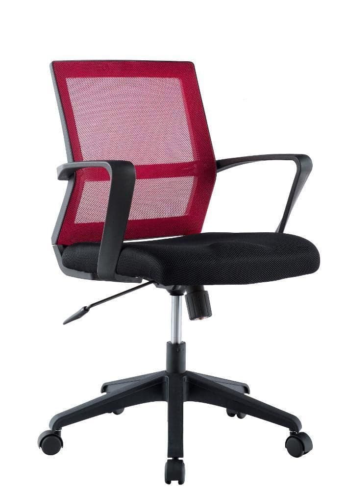 Sedia per Ufficio con Schienale Medio Nero/Bordeaux in Sedie da scrivania Scontolo.net - Potenza, commercioVirtuoso.it