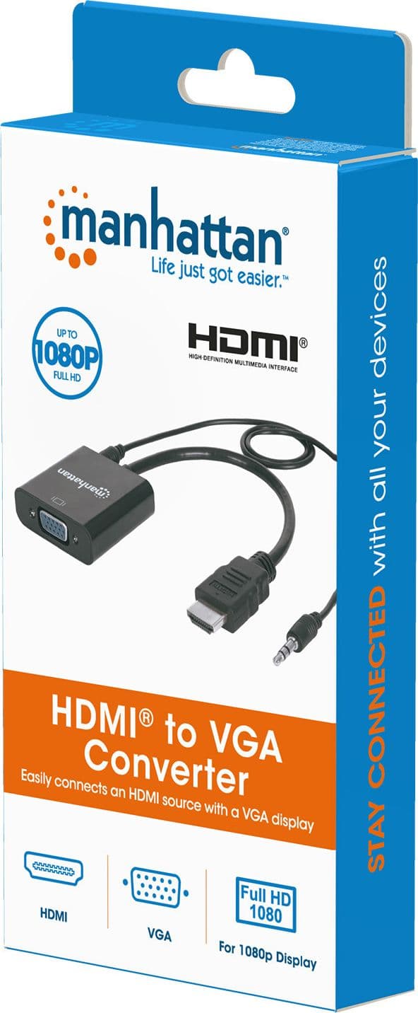 Cavo Convertitore da HDMI a VGA con Audio e MicroUsb 30cm Nero in  Scontolo.net - Potenza, commercioVirtuoso.it