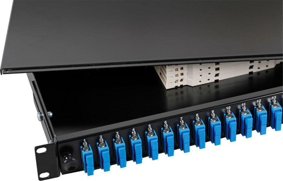 Cassetto Ottico 19'' con 24 bussole SC Duplex Monomodale Nero in  Scontolo.net - Potenza, commercioVirtuoso.it