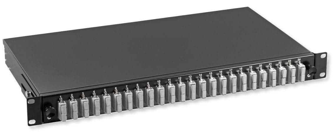 Cassetto Ottico 19'' con 24 bussole SC Duplex Multimodale OM2 Nero in  Scontolo.net - Potenza, commercioVirtuoso.it