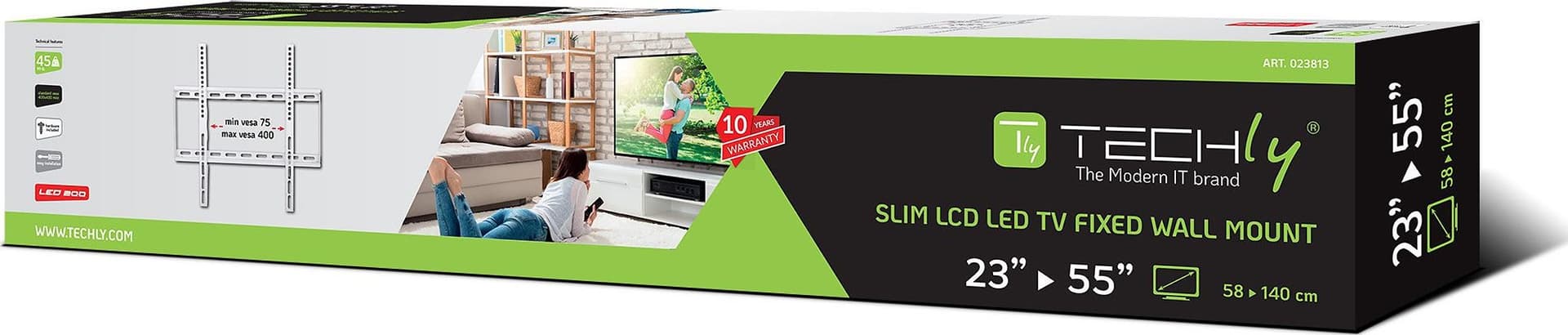 Supporto a Muro Fisso Slim per TV LED LCD 23-55'' Bianco in Supporti da parete e da soffitto Scontolo.net - Potenza, commercioVirtuoso.it