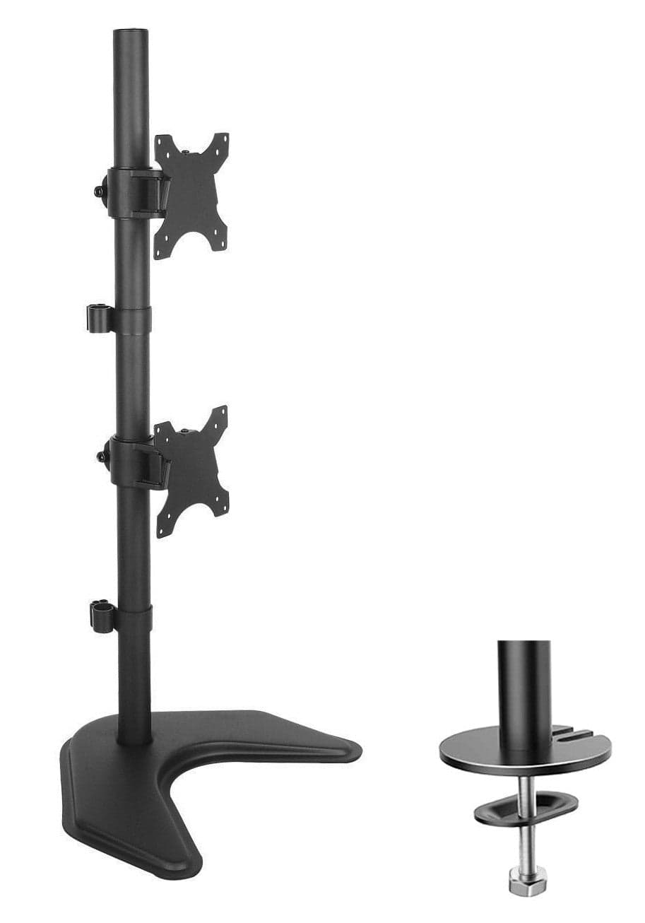 Supporto da Scrivania 2 Monitor 13-27'' Fissaggio con Base o Vite Passante in  Scontolo.net - Potenza, commercioVirtuoso.it
