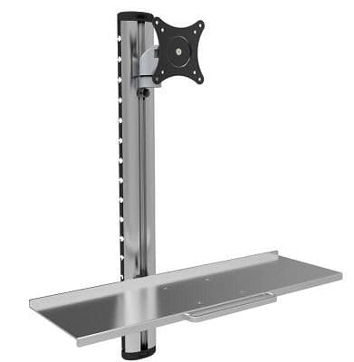 Postazione di lavoro a parete con supporto monitor e ripiano tastiera in Piattaforme e cassetti tastiera Scontolo.net - Potenza, commercioVirtuoso.it