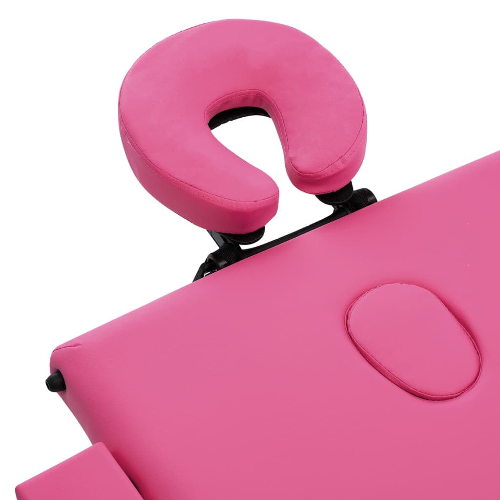 Lettino da Massaggio a 3 Sezioni in Alluminio Cuscino Resistente Rosa in Lettini Esplodia - Napoli, commercioVirtuoso.it