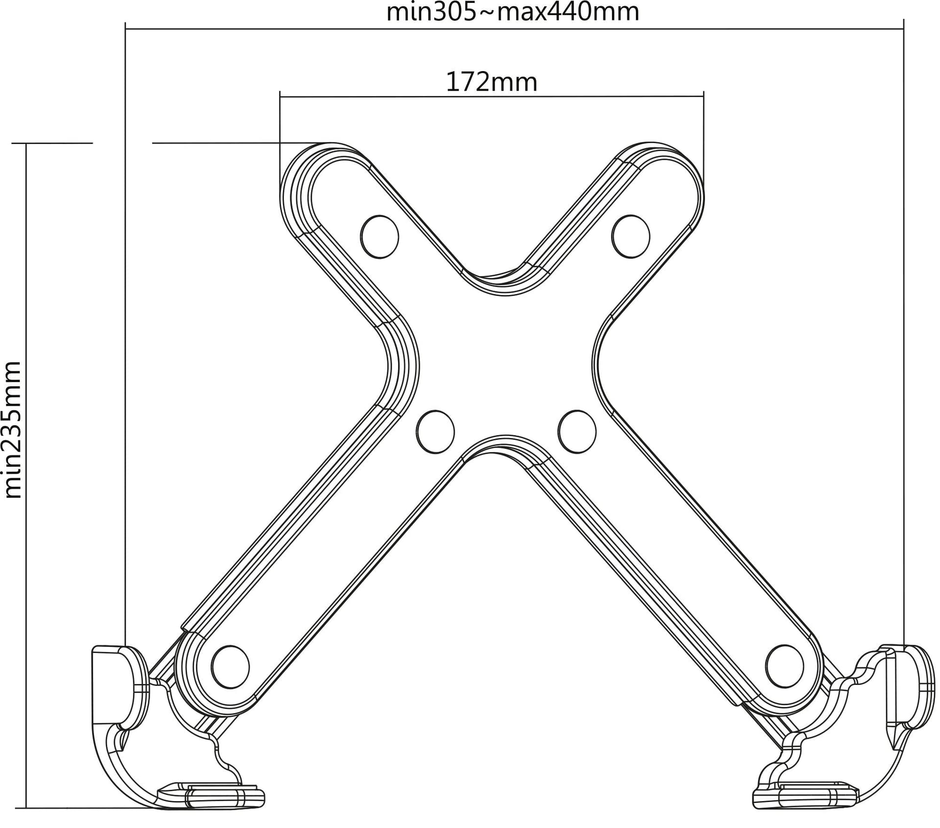 Supporto Laptop Regolabile con Montaggio VESA per Adattamento a Staffa in  Scontolo.net - Potenza, commercioVirtuoso.it
