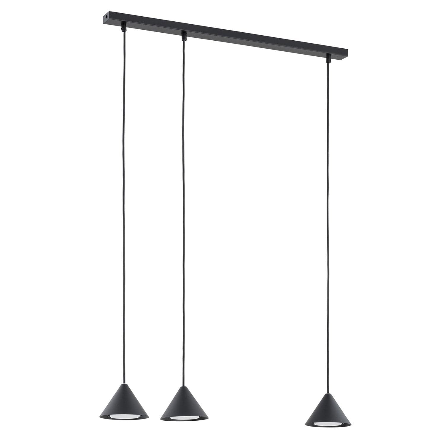 Sospensione Minimal Elit 3 Luci In Acciaio Oro in Lampade a sospensione LuceArt - Montecorvino Pugliano, commercioVirtuoso.it