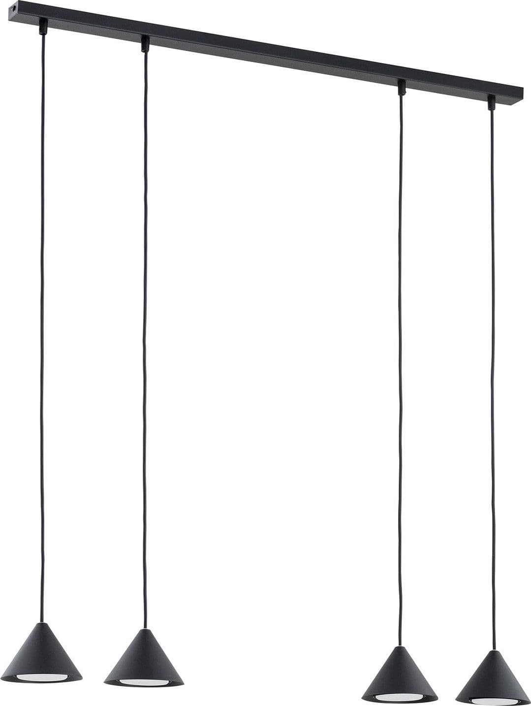 Sospensione Minimal Elit 4 Luci In Acciaio Oro in Lampade a sospensione LuceArt - Montecorvino Pugliano, commercioVirtuoso.it