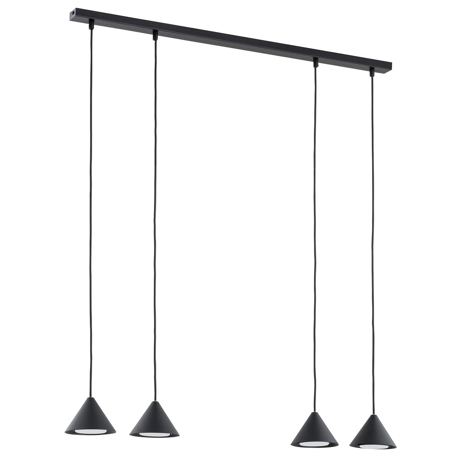 Sospensione Minimal Elit 4 Luci In Acciaio Oro in Lampade a sospensione LuceArt - Montecorvino Pugliano, commercioVirtuoso.it