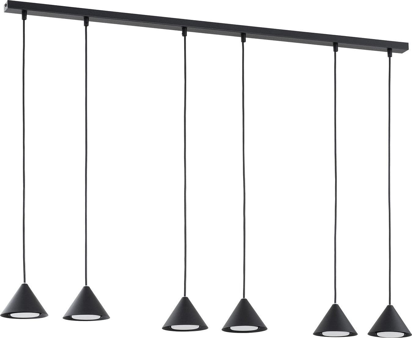 Sospensione Minimal Elit 6 Luci In Acciaio Oro in Lampade a sospensione LuceArt - Montecorvino Pugliano, commercioVirtuoso.it