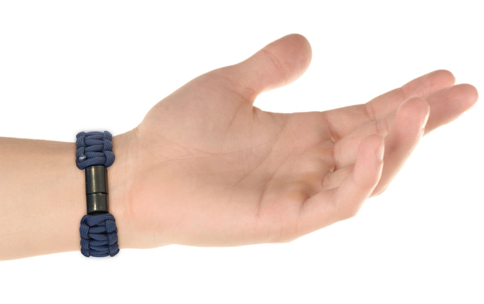 Bracciale Paracord con Micro USB Blu in Bracciali Scontolo.net - Potenza, commercioVirtuoso.it