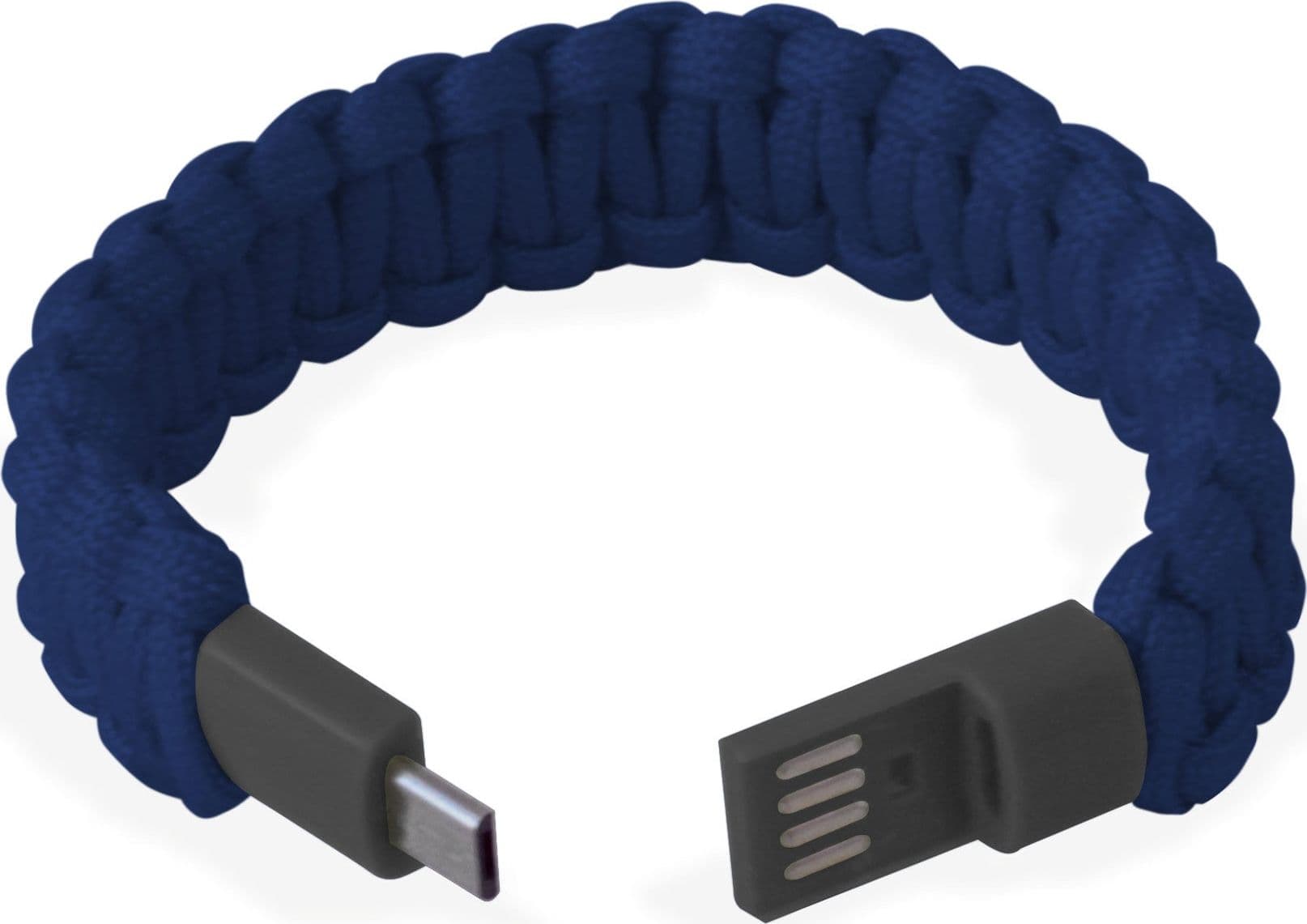 Bracciale Paracord con Micro USB Blu in Bracciali Scontolo.net - Potenza, commercioVirtuoso.it
