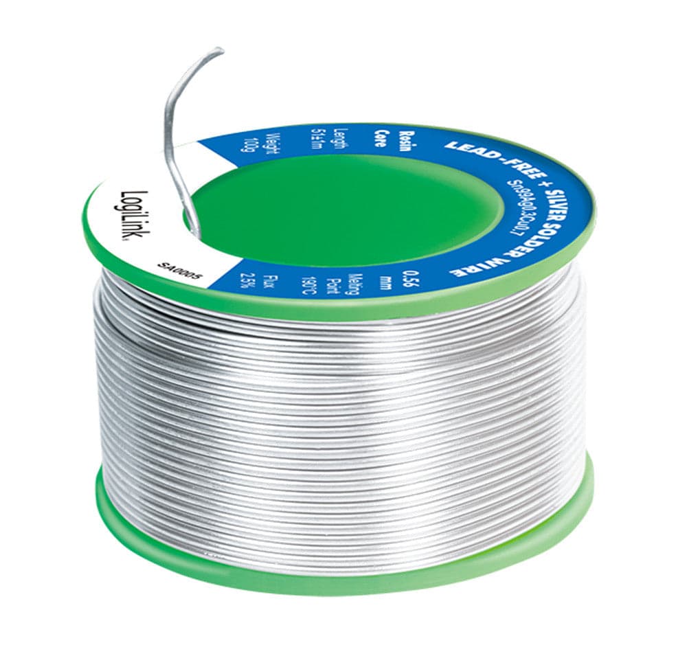 Stagno in Rotolo per Saldatura Senza Piombo Argento 0,3% Rame 0,7% &oslash 0,56 mm 100g in  Scontolo.net - Potenza, commercioVirtuoso.it