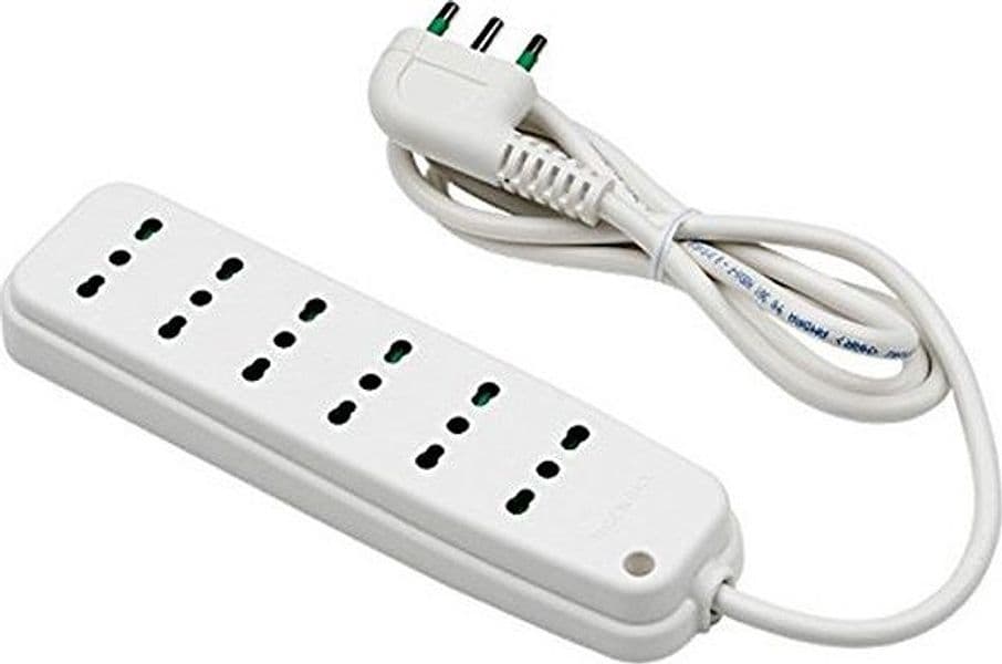 Multipresa 6 Posti con Spina Italiana Angolata Bianco in Multiprese Scontolo.net - Potenza, commercioVirtuoso.it