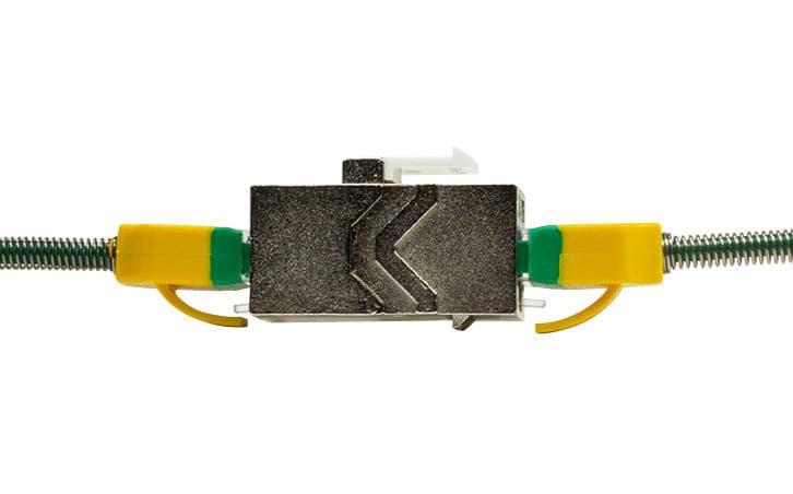 Accoppiatore Cat.6A Keystone 2xRJ45 STP Larghezza solo 14,6 mm Silver in Socket Scontolo.net - Potenza, commercioVirtuoso.it