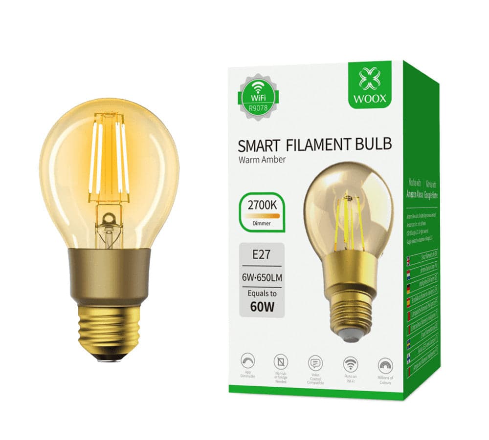 Lampadina LED E27 con Filamento Smart Controllo Vocale Alexa F, R9078 in Lampadine Wi-Fi Scontolo.net - Potenza, commercioVirtuoso.it