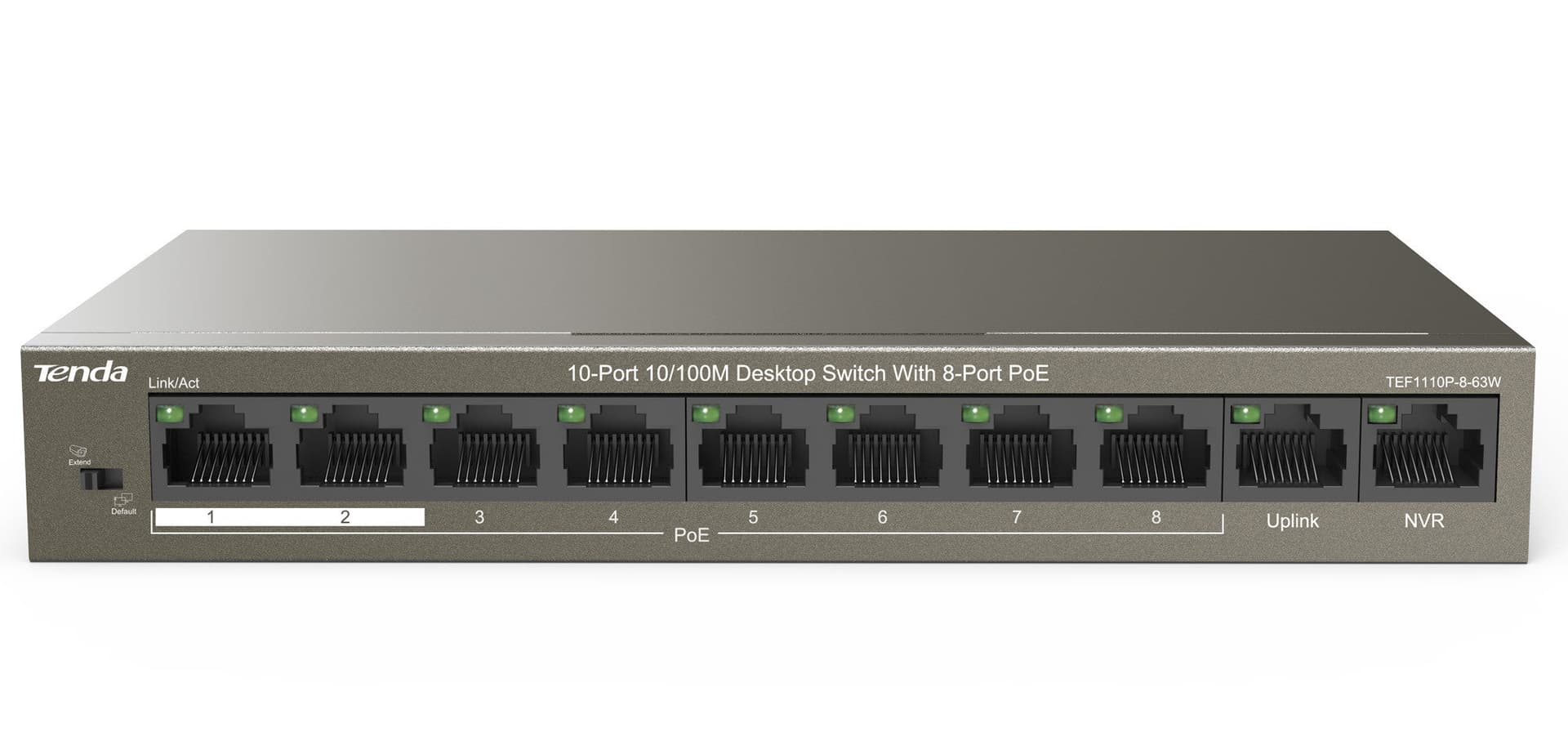 Switch Desktop 8 porte 10/100M PoE 63W TEF1110P-8-63W in  Scontolo.net - Potenza, commercioVirtuoso.it