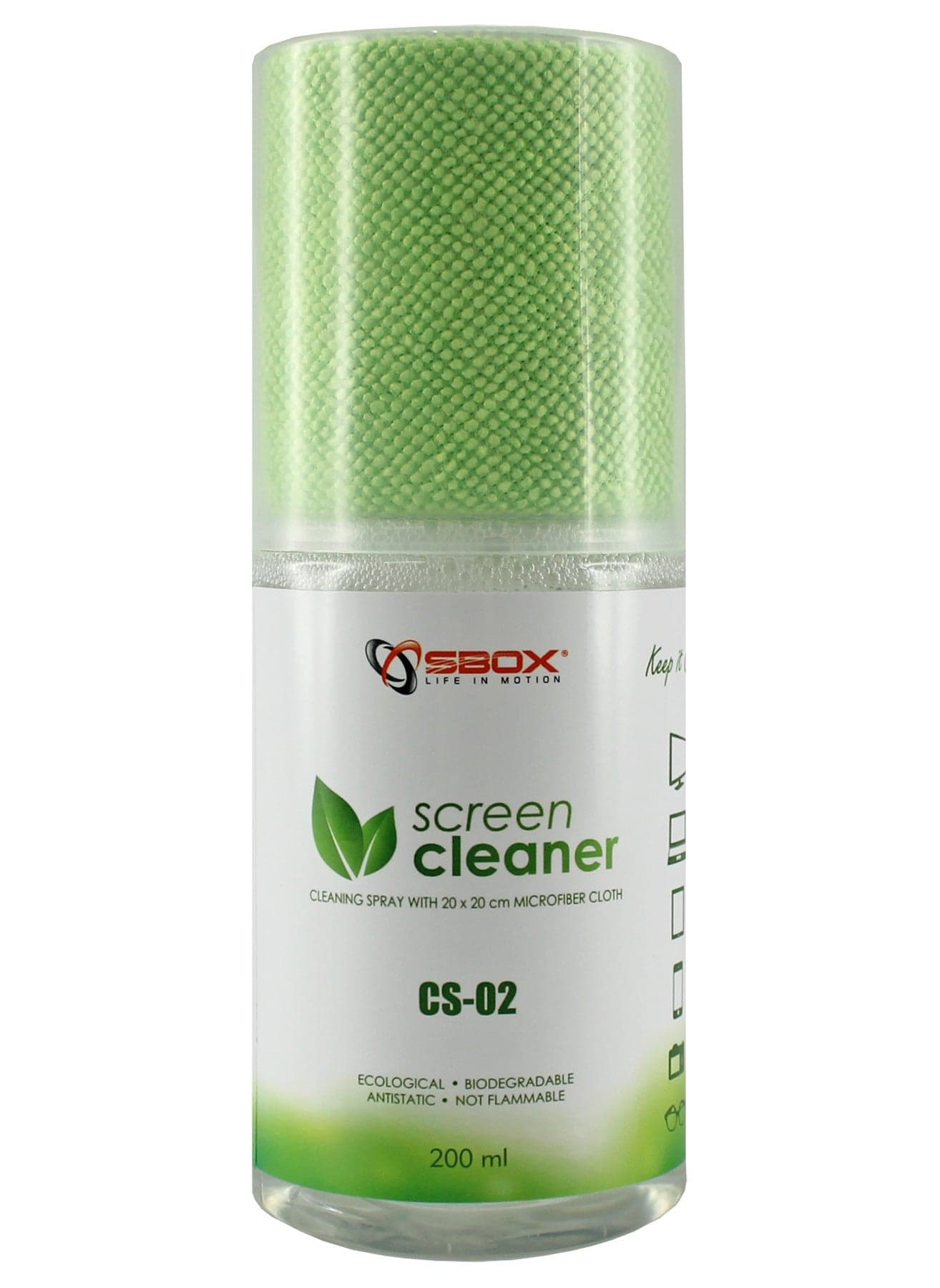 Spray di Pulizia per Monitor LCD con Panno in Microfibra Verde in Pulitori per Monitor Scontolo.net - Potenza, commercioVirtuoso.it