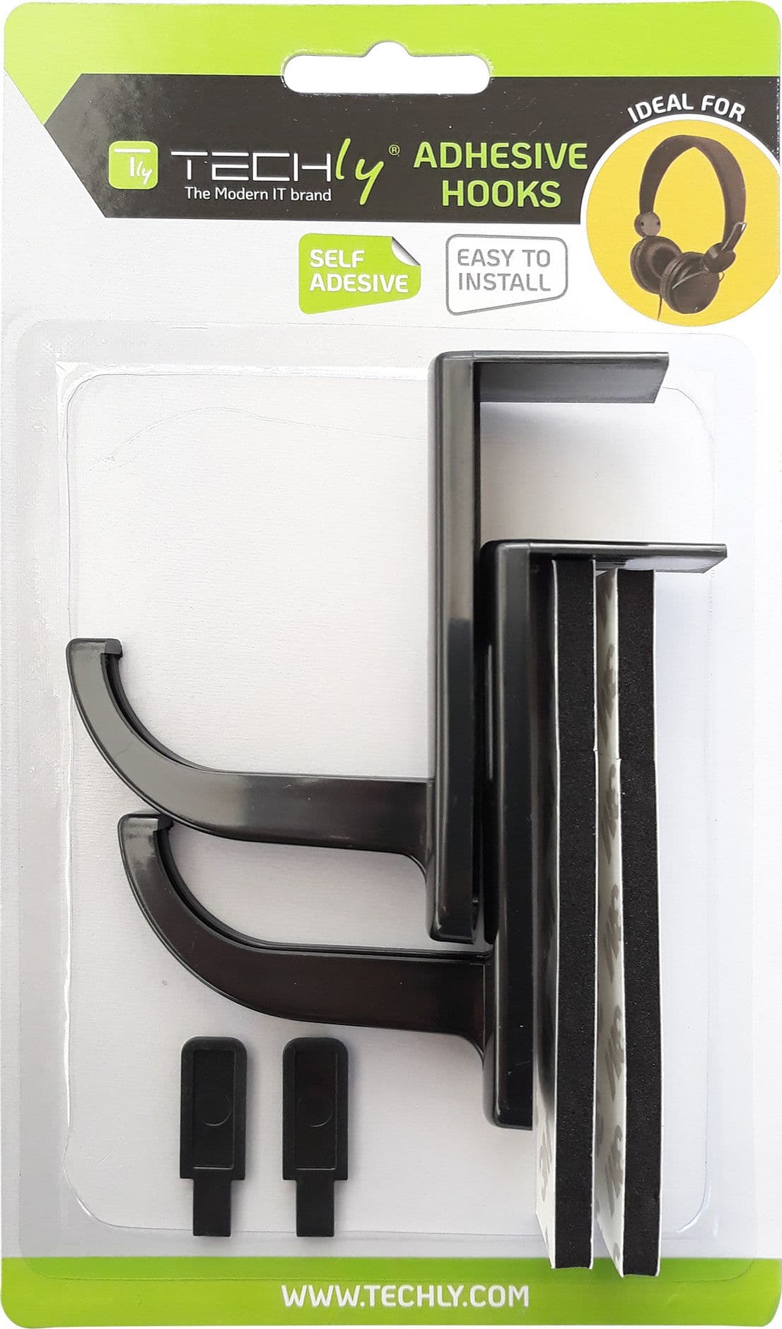 Supporto Cuffie Adesivo Universale per Monitor e Scrivania Nero (2 Pezzi) in Porta cartucce Scontolo.net - Potenza, commercioVirtuoso.it