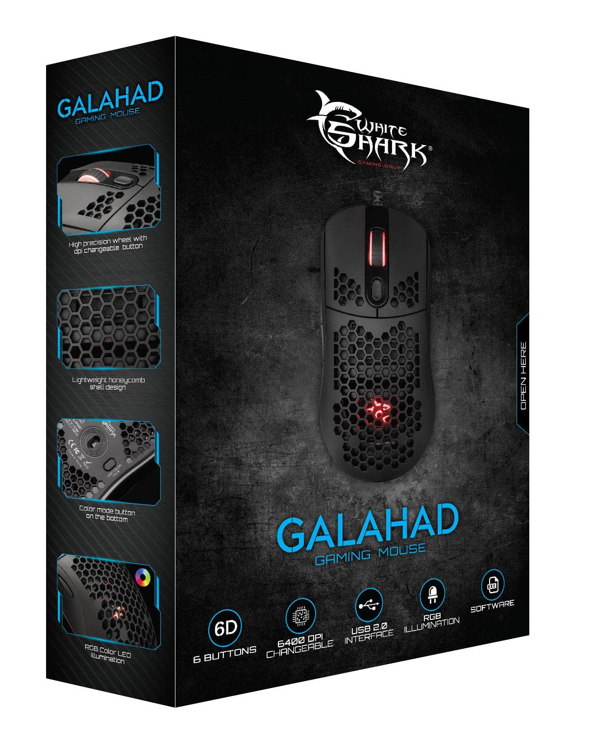 Gaming Mouse Galahad RGB 6D 6400 dpi nero in Mouse da gioco Scontolo.net - Potenza, commercioVirtuoso.it