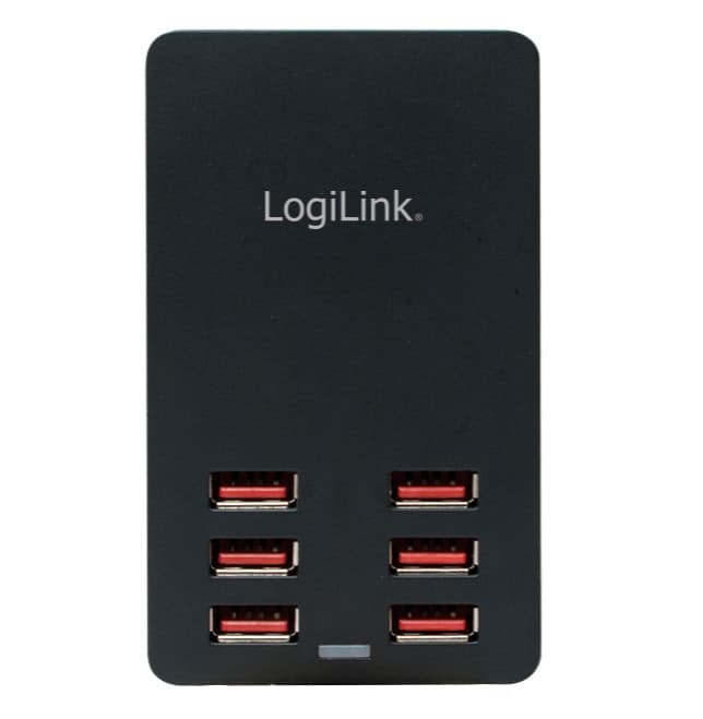 Caricatore da Tavolo a 6 porte USB 32W Nero in Caricabatterie da muro Scontolo.net - Potenza, commercioVirtuoso.it