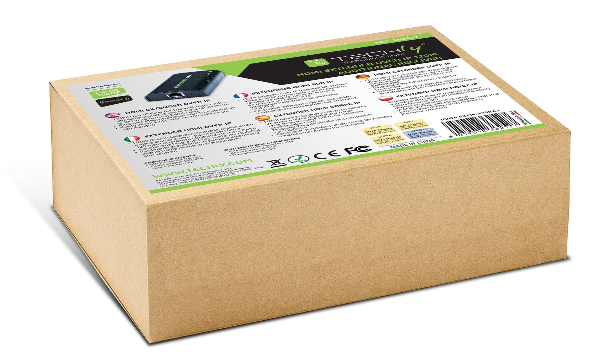 Ricevitore Aggiuntivo Extender HDMI Plus su Cavo Cat.6 1080p@60Hz fino a 120m in Cavi HDMI Scontolo.net - Potenza, commercioVirtuoso.it