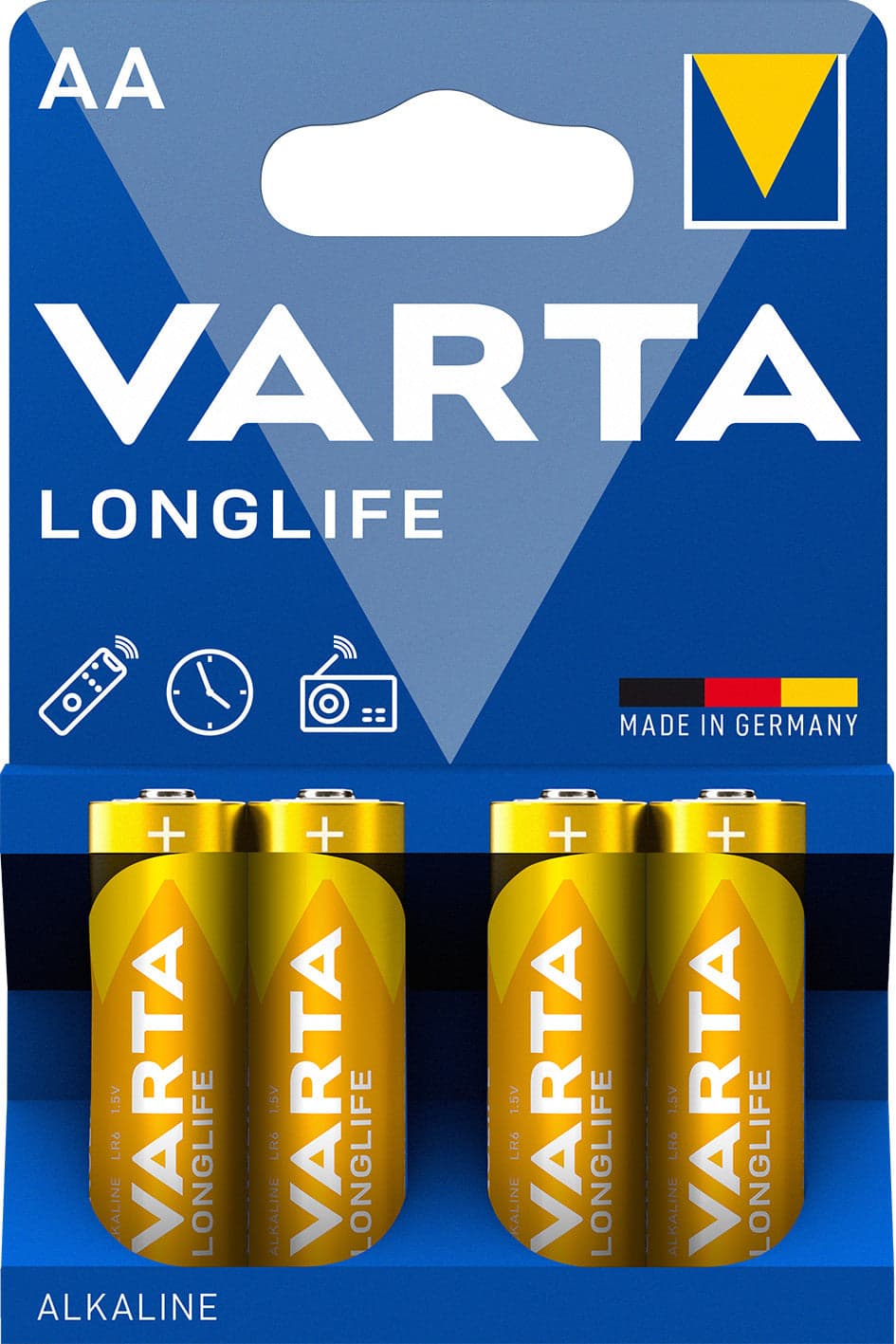 Blister 4 Batterie 1.5V Longlife Alcalina Stilo AA in Pile monouso Scontolo.net - Potenza, commercioVirtuoso.it
