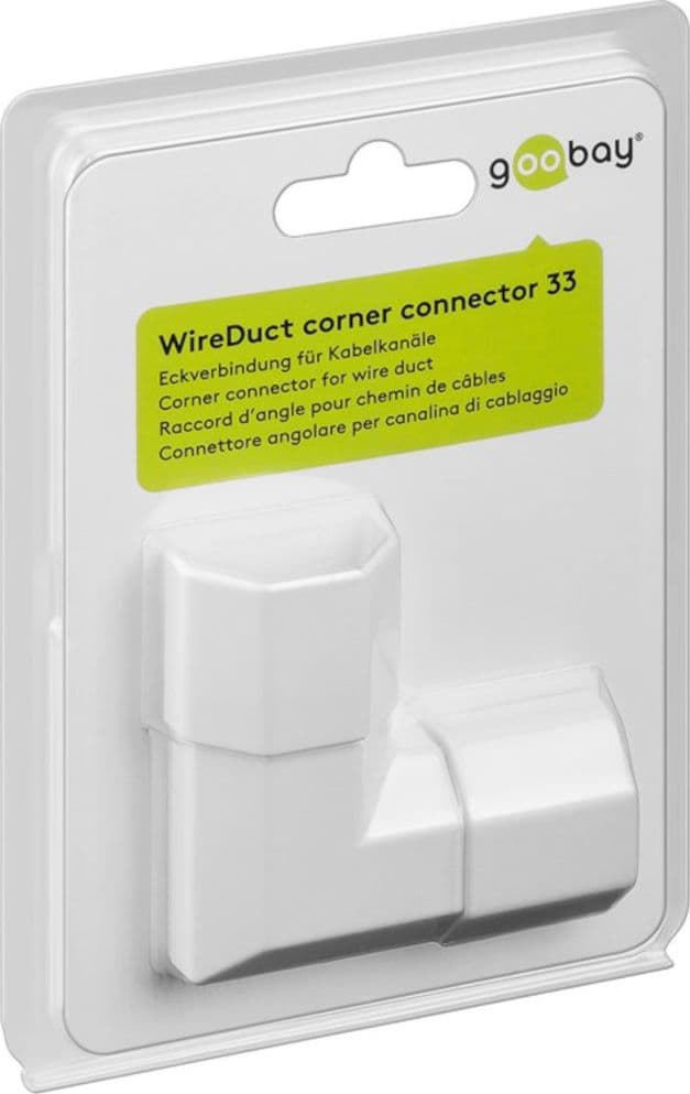 Connettore Angolare per Canalina di Cablaggio 33mm Bianco in Canaline fili elettrici Scontolo.net - Potenza, commercioVirtuoso.it
