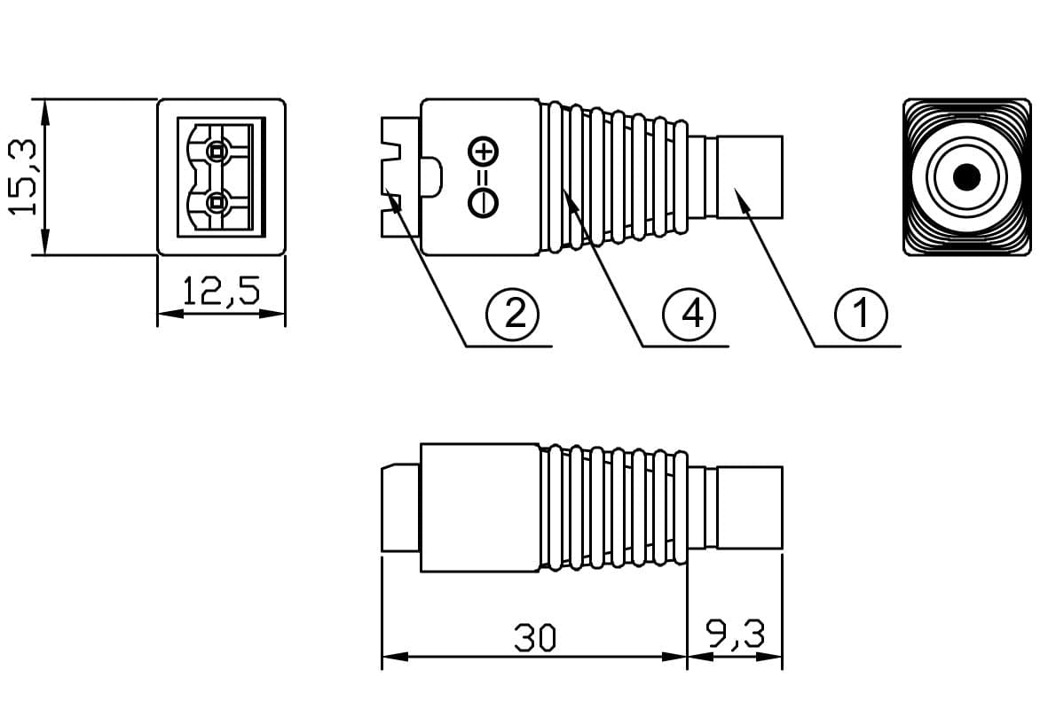Adattatore Connettore Plug DC 2.5x5.5 mm Femmina Terminal Block 2 pin in Adattatori Scontolo.net - Potenza, commercioVirtuoso.it