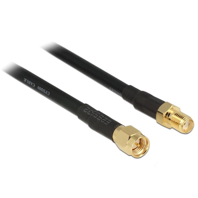 Cavo Antenna SMA M/F a Basse Perdite 7,5m Nero in Cavi Antenna Scontolo.net - Potenza, commercioVirtuoso.it