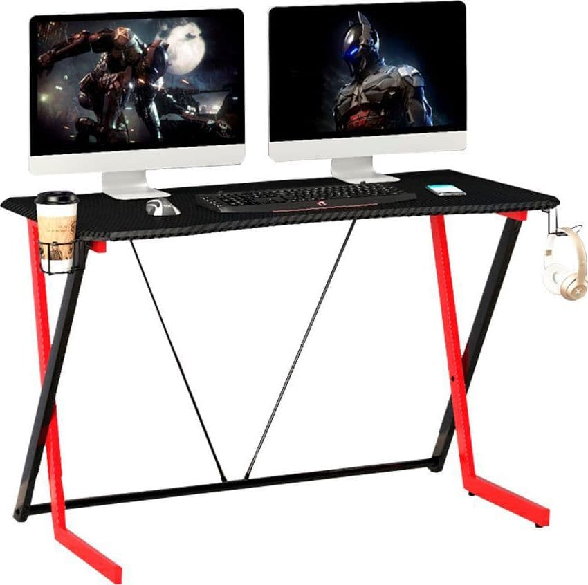 Scrivania Gaming Ergonomica Tavolo Gioco con Porta Bicchiere e Cuffie in Postazioni di lavoro per computer Scontolo.net - Potenza, commercioVirtuoso.it