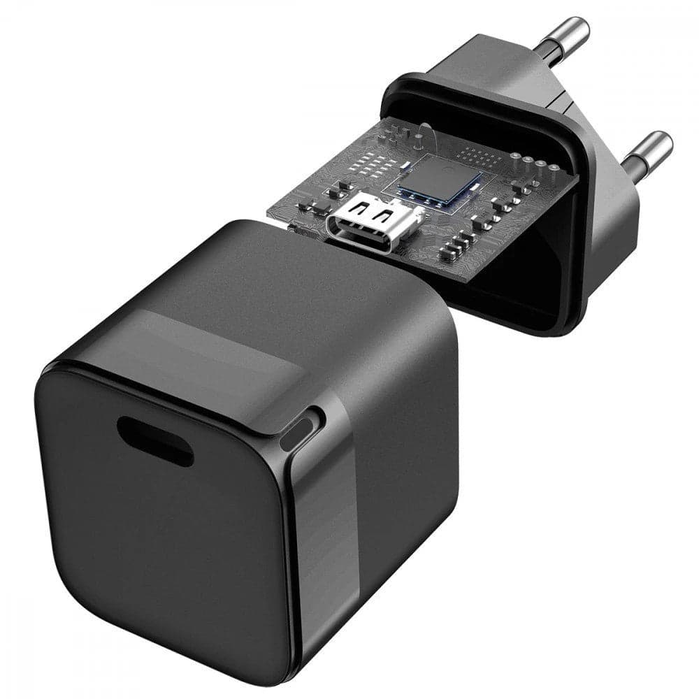 Caricabatterie GaN USB-C&trade Power Delivery 30W Ricarica Rapida Nero in Caricabatterie da muro Scontolo.net - Potenza, commercioVirtuoso.it