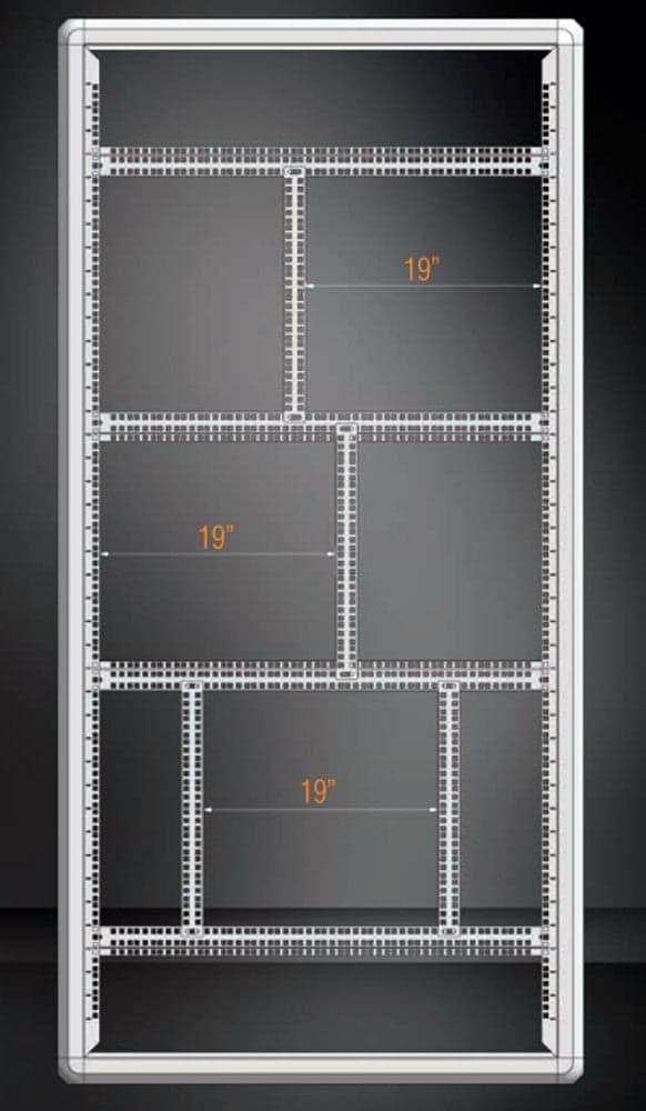 Barre di Supporto Verticali per Armadi Rack 19'' Serie Evolution in Bastoni Scontolo.net - Potenza, commercioVirtuoso.it