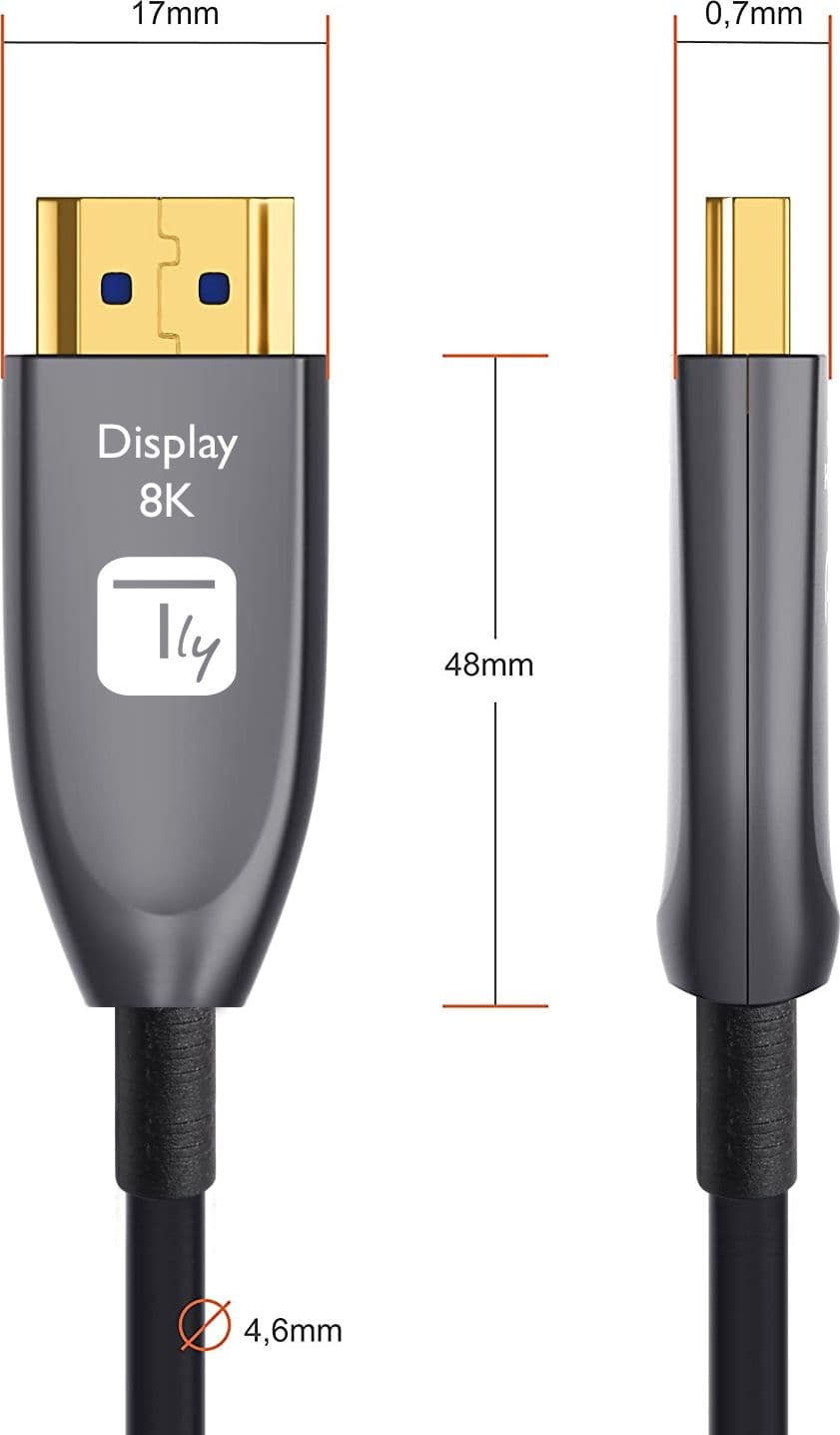 Cavo Ottico Attivo HDMI&trade 2.1 Active Optical Cable 8K 48Gbps ARC HDMI&trade A/A M/M 30m in Cavi HDMI Scontolo.net - Potenza, commercioVirtuoso.it
